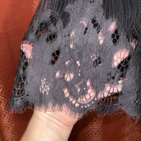 Altar’d State Black Lace-like Tank Top Lined M - Picture 4 of 9